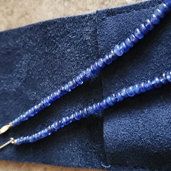 SHASHI Blue Beaded Strand Necklace With Glass Beads - Picture 6 of 9